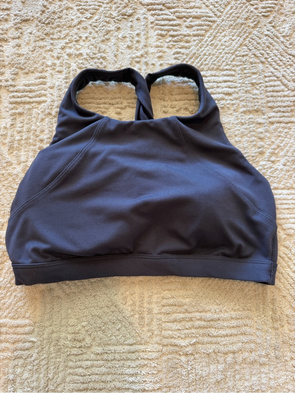 All in Motion Navy Cross Back Sports Bra Size M Removable Pads